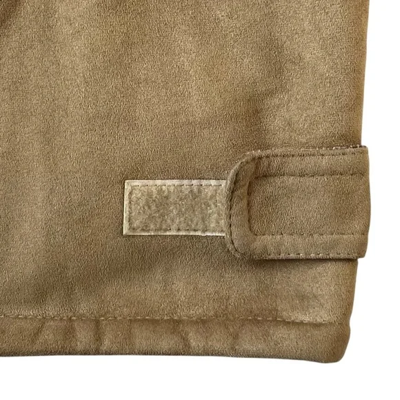 Guess Jeans Vintage Coat Faux Shearling Hooded Jacket Retro Sherpa - Picture 8 of 13